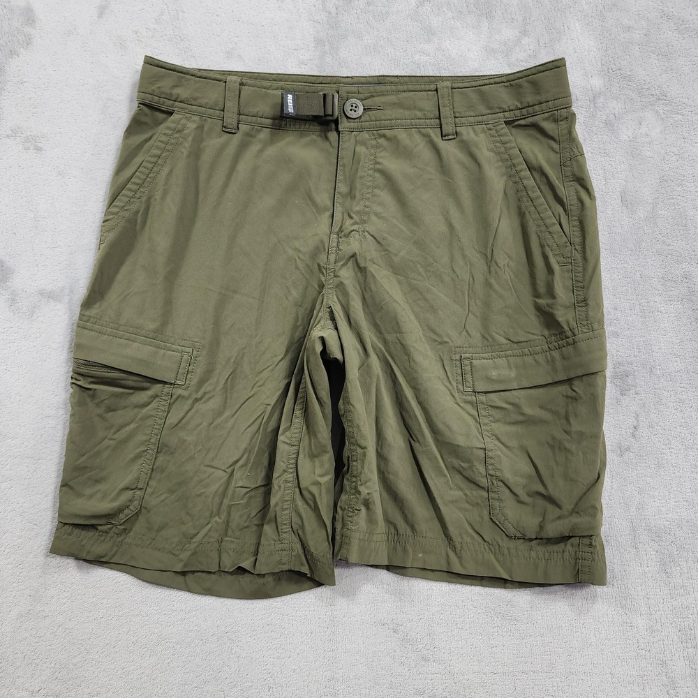 REI Co-op Shorts Womens 8 Green Sahara Cargo Relaxed Hiking Travel Lightweight - Picture 1 of 15
